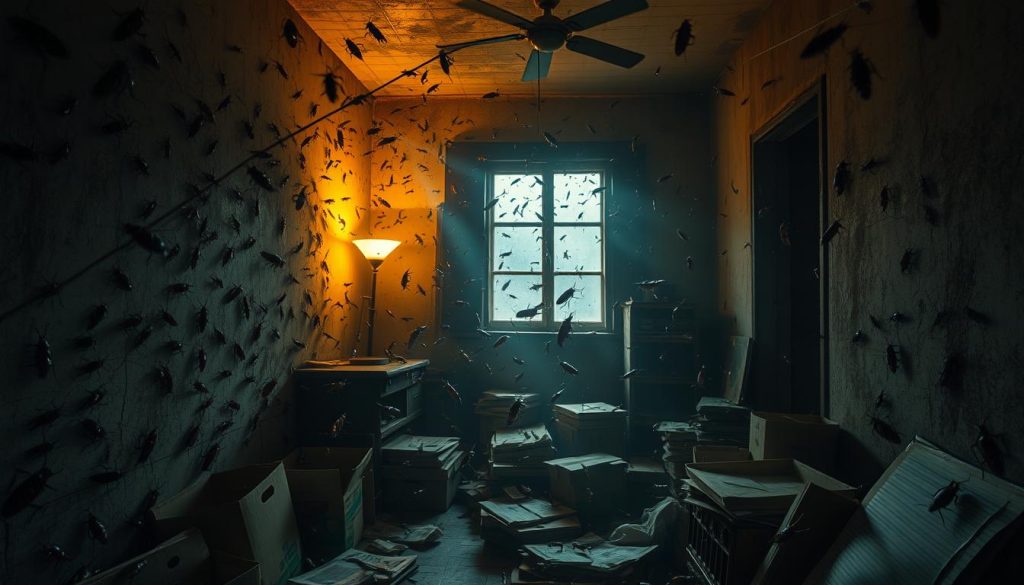 Cockroach infestation in humid environment Cockroach infestation in humid environment