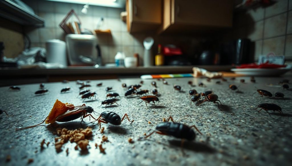 Signs of cockroach infestation Signs of cockroach infestation