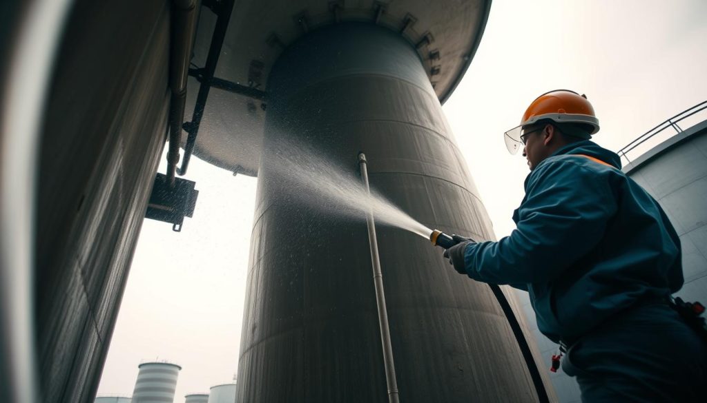 Professional water tank cleaning process Professional water tank cleaning process