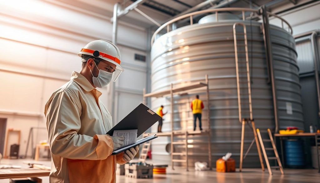 Water tank safety preparation protocol Water tank safety preparation protocol